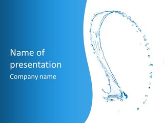 Rippled Drink Glacue PowerPoint Template