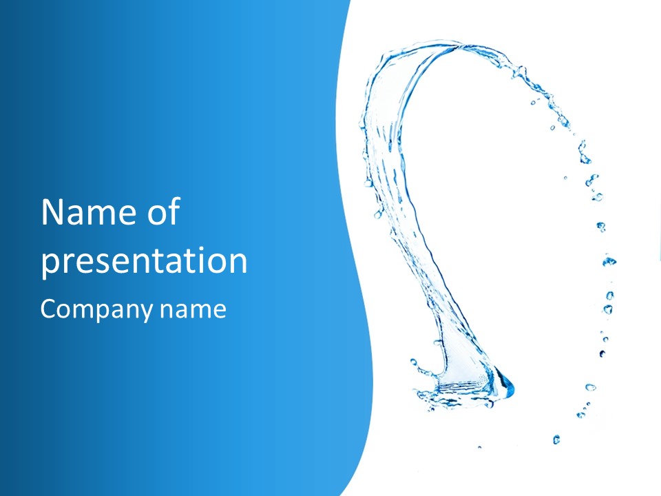 Rippled Drink Glacue PowerPoint Template