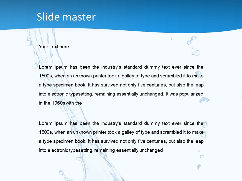 Rippled Drink Glacue PowerPoint Template