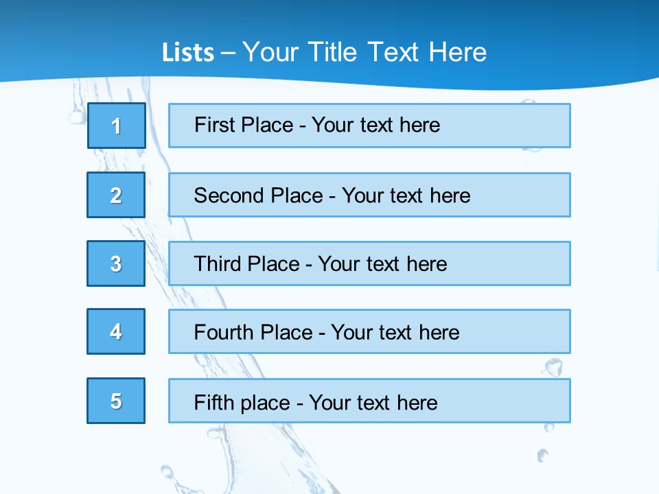 Rippled Drink Glacue PowerPoint Template