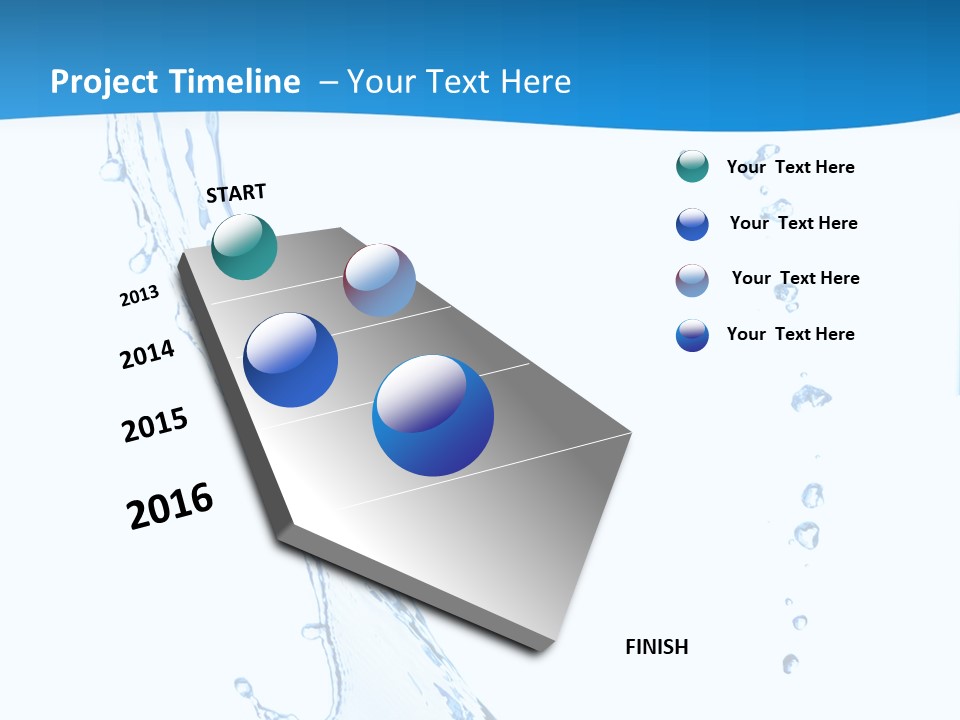 Rippled Drink Glacue PowerPoint Template