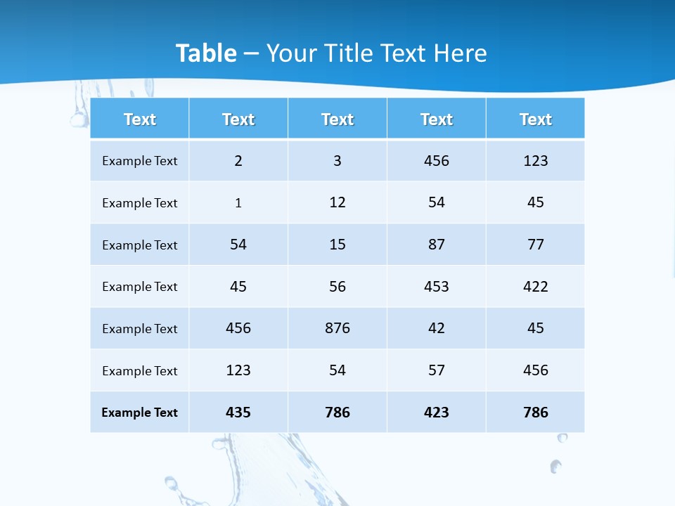 Rippled Drink Glacue PowerPoint Template
