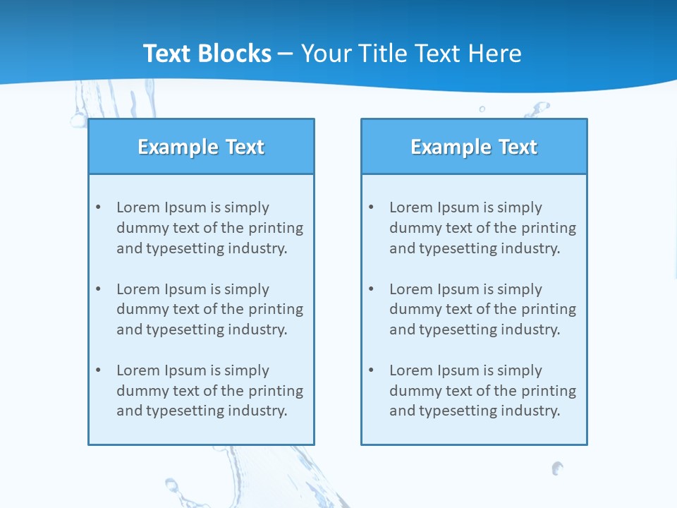 Rippled Drink Glacue PowerPoint Template