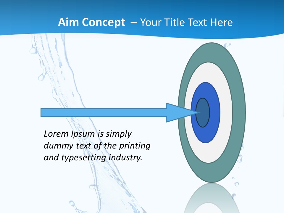 Rippled Drink Glacue PowerPoint Template