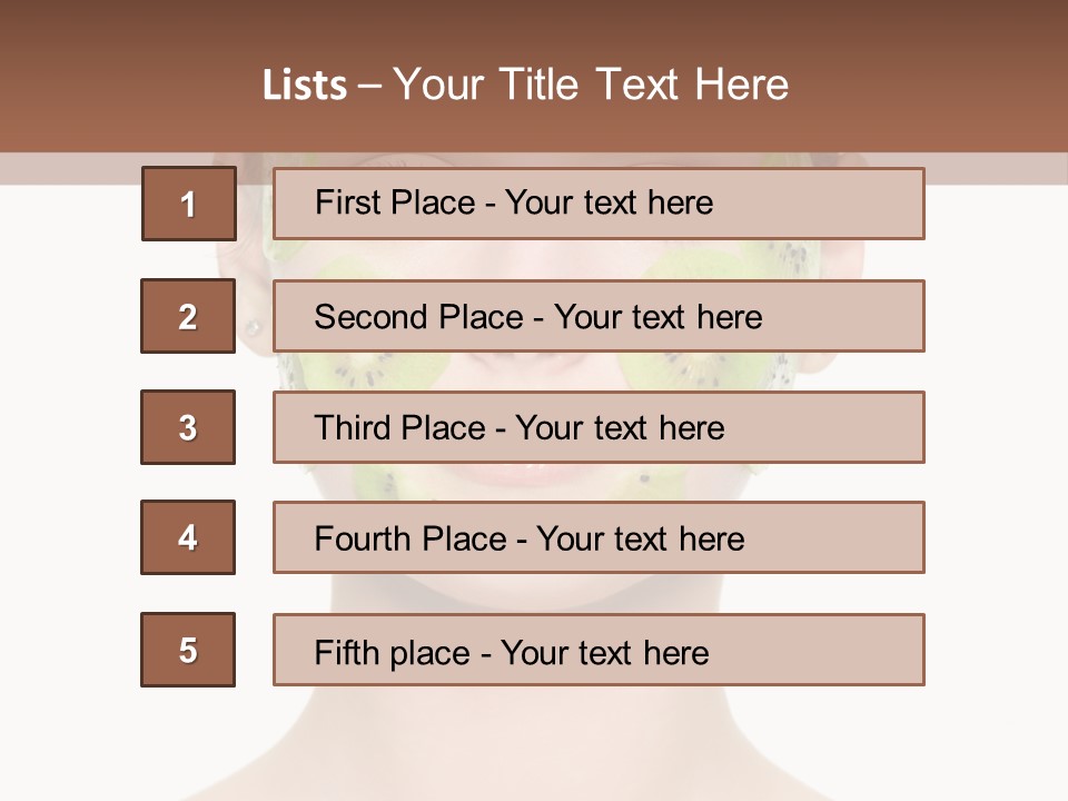 Woman Beauty Treatment Facial PowerPoint Template
