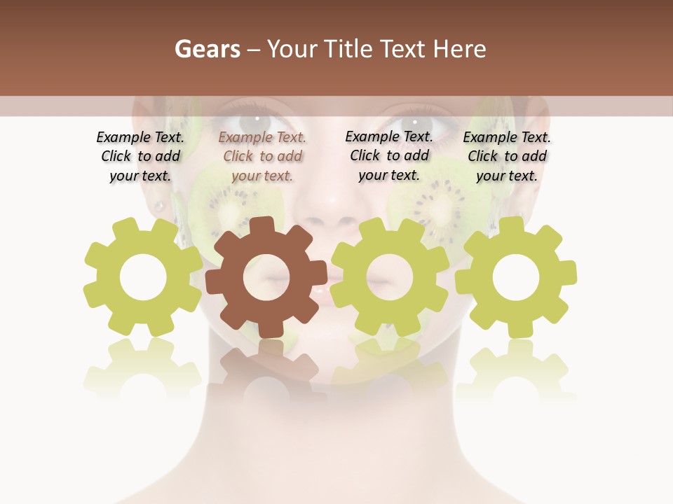 Woman Beauty Treatment Facial PowerPoint Template