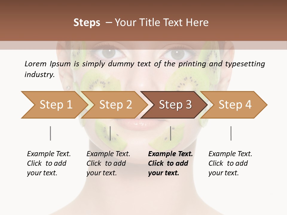 Woman Beauty Treatment Facial PowerPoint Template