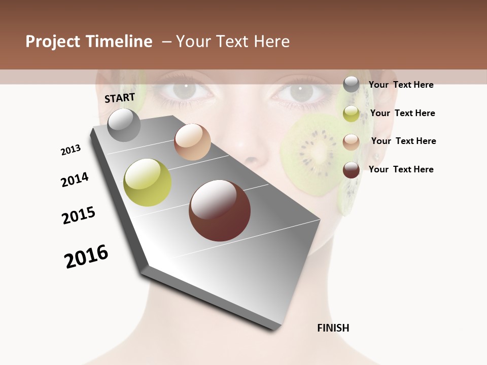 Woman Beauty Treatment Facial PowerPoint Template