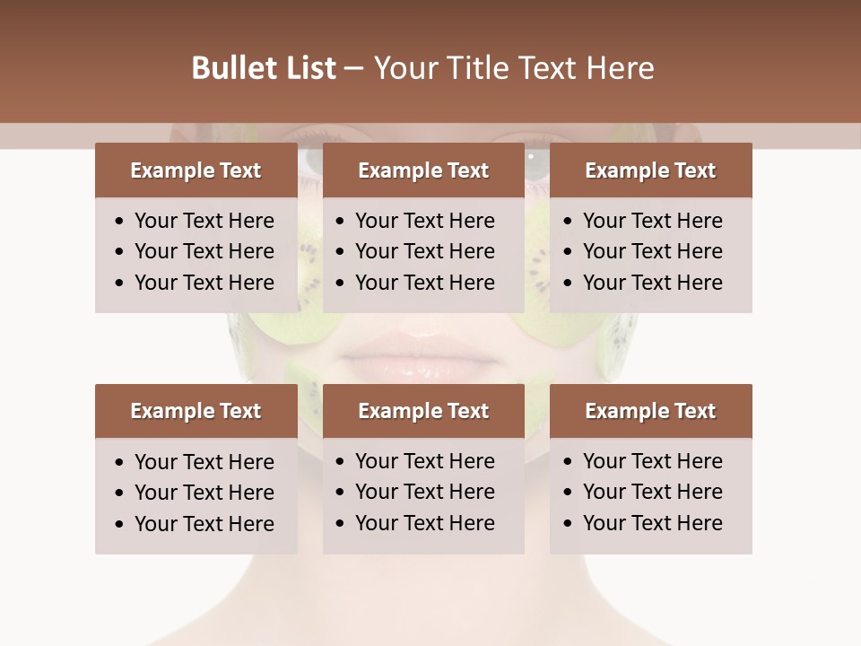 Woman Beauty Treatment Facial PowerPoint Template