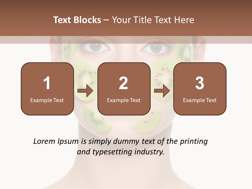 Woman Beauty Treatment Facial PowerPoint Template