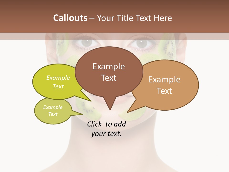 Woman Beauty Treatment Facial PowerPoint Template