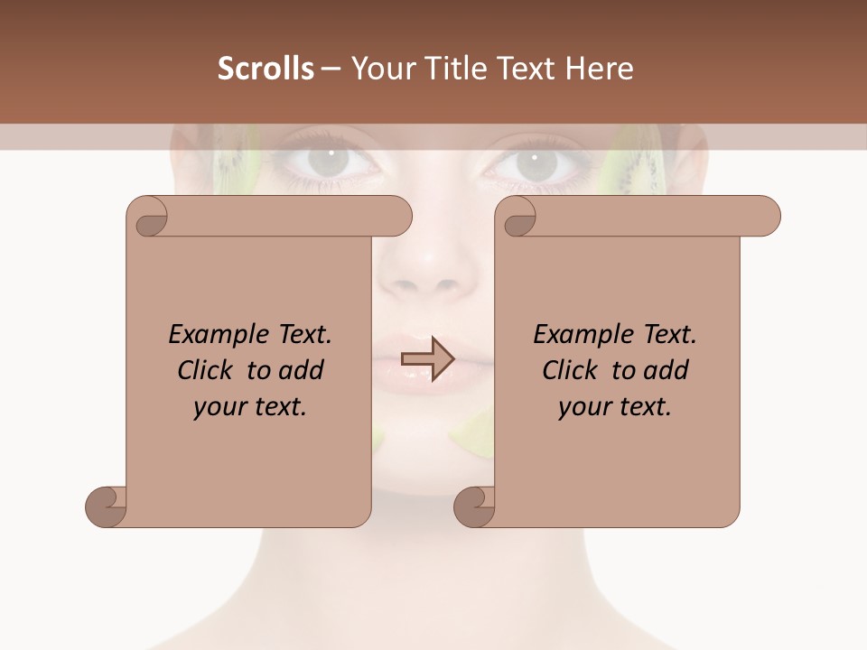 Woman Beauty Treatment Facial PowerPoint Template