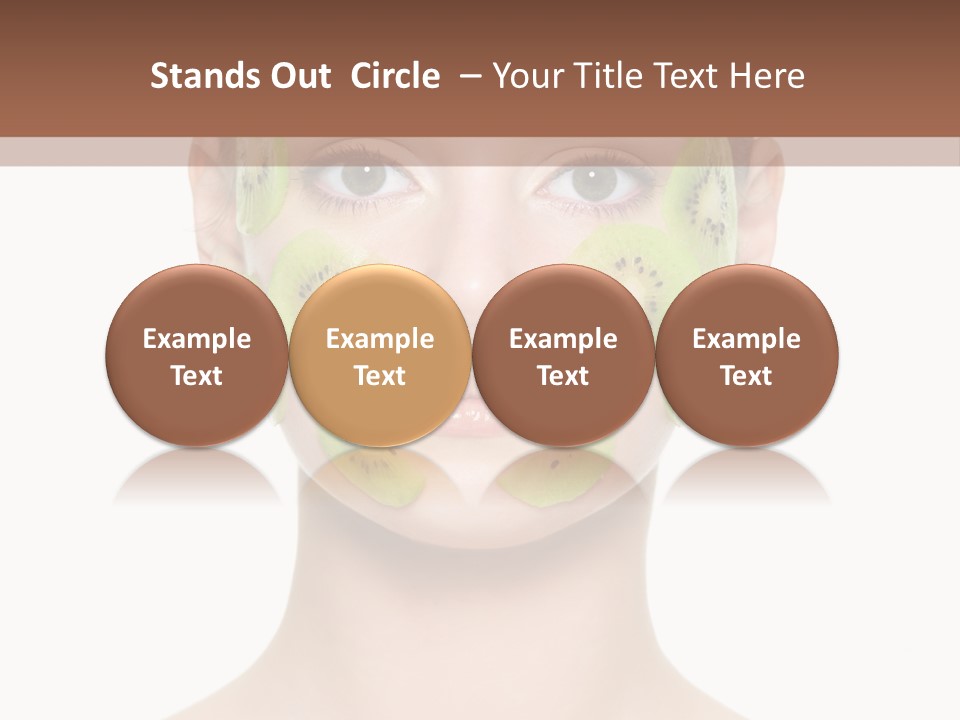 Woman Beauty Treatment Facial PowerPoint Template