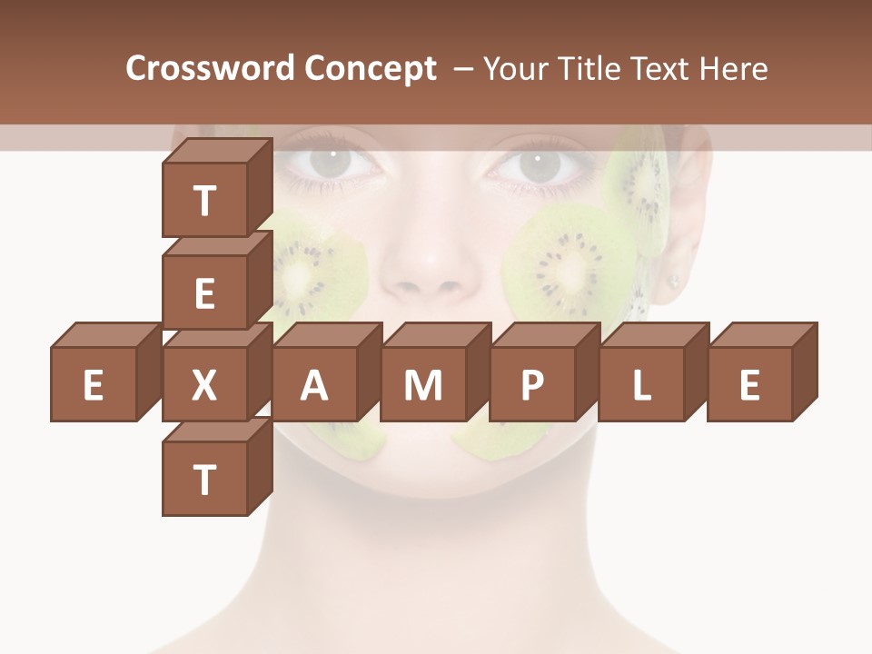 Woman Beauty Treatment Facial PowerPoint Template