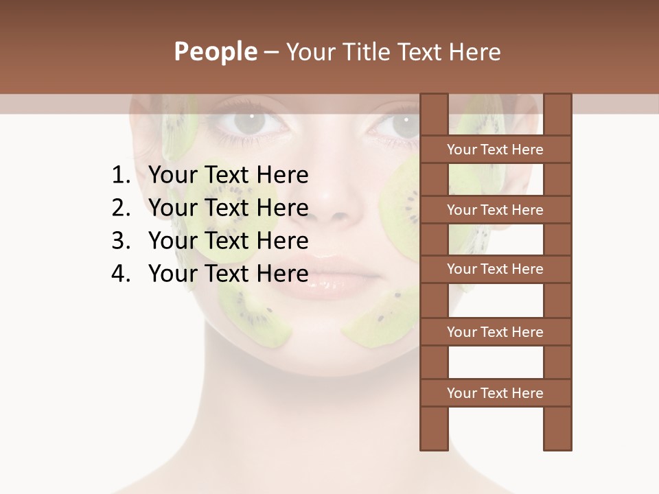 Woman Beauty Treatment Facial PowerPoint Template