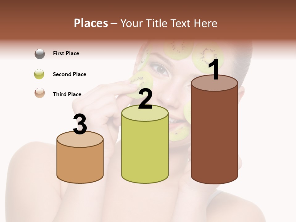 Female Wellness Smile PowerPoint Template