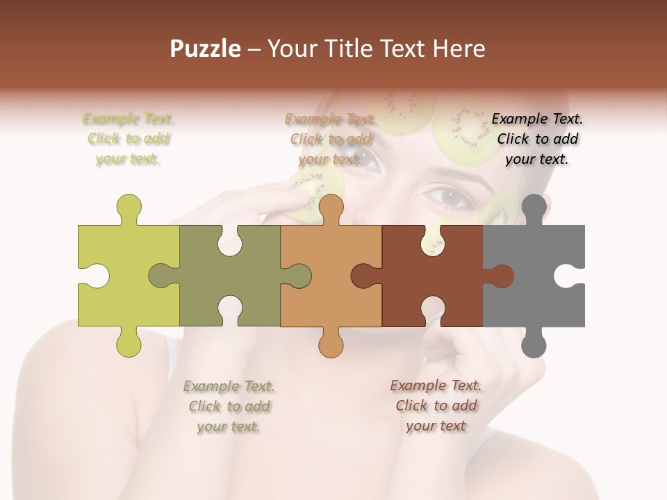 Female Wellness Smile PowerPoint Template