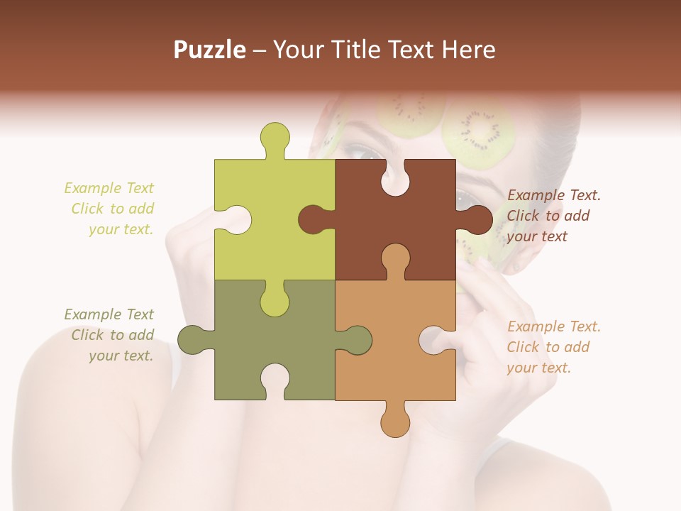 Female Wellness Smile PowerPoint Template