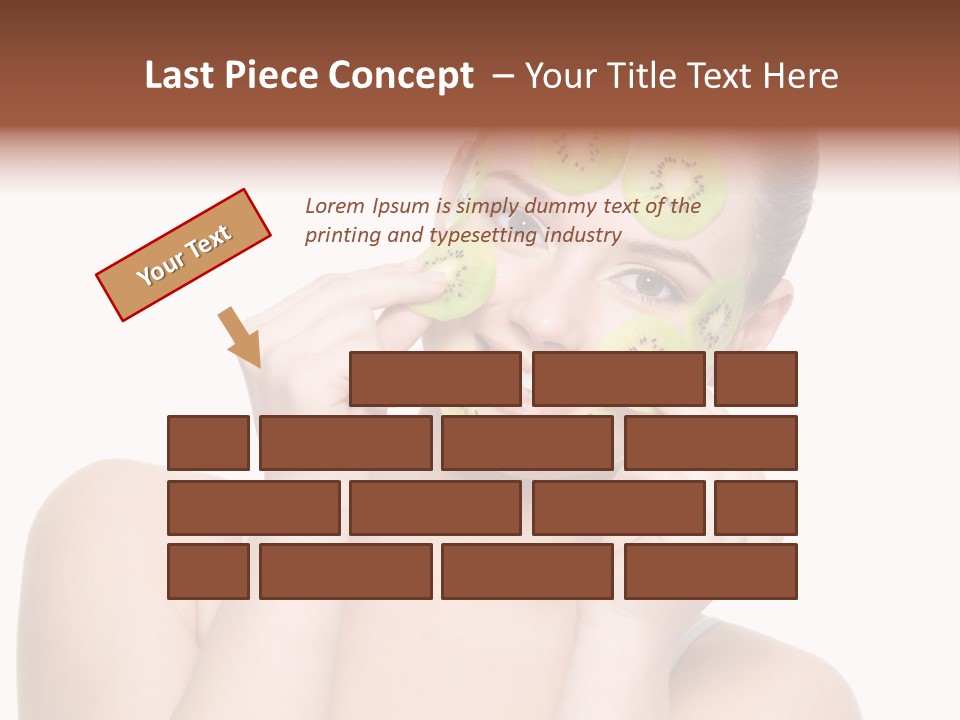 Female Wellness Smile PowerPoint Template