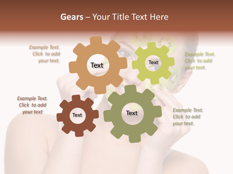 Female Wellness Smile PowerPoint Template