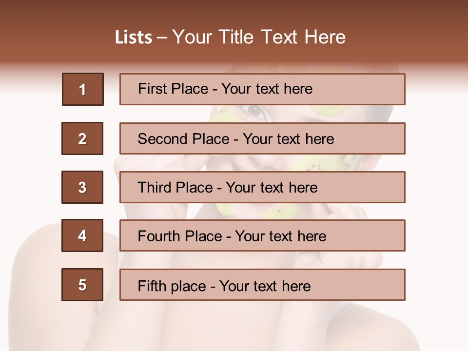 Female Wellness Smile PowerPoint Template