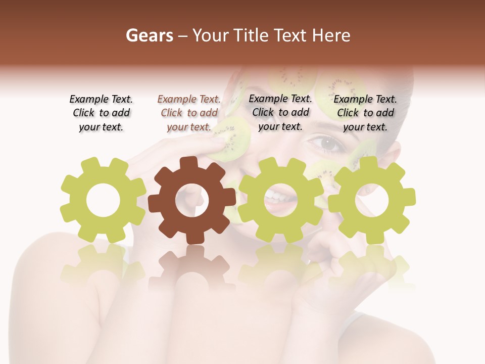 Female Wellness Smile PowerPoint Template