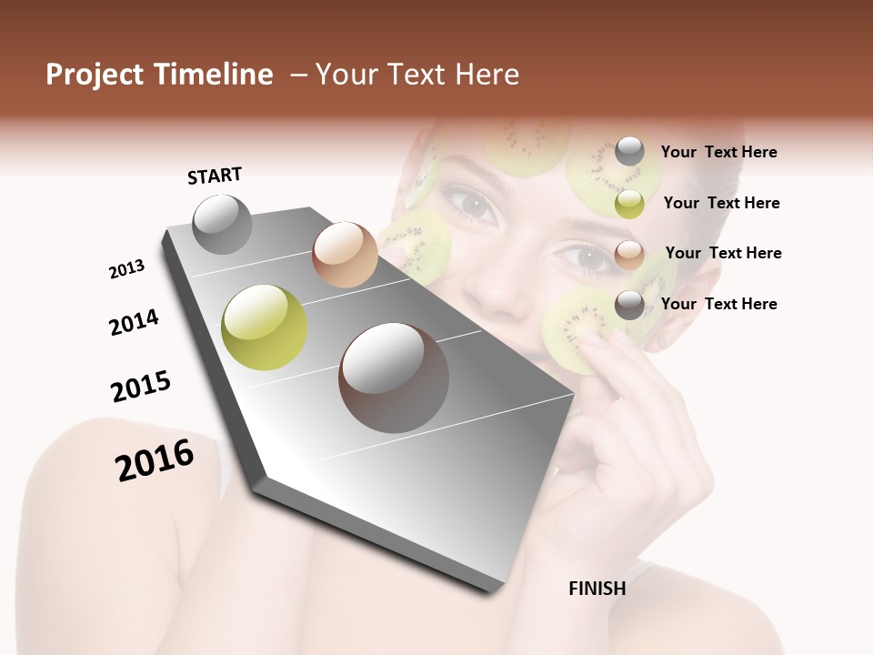 Female Wellness Smile PowerPoint Template