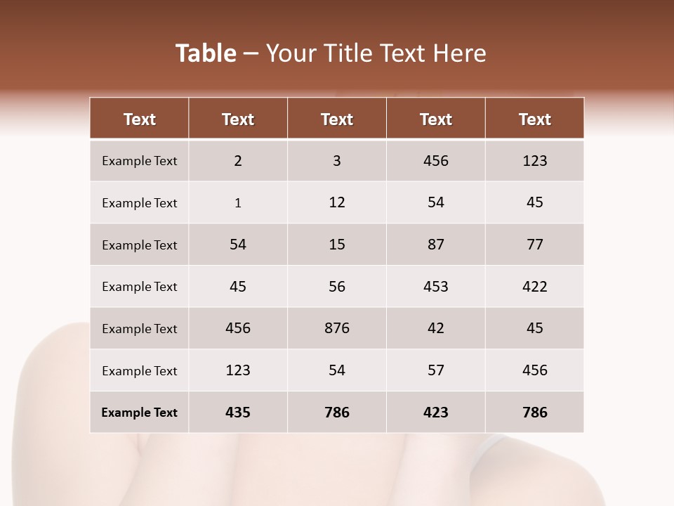 Female Wellness Smile PowerPoint Template