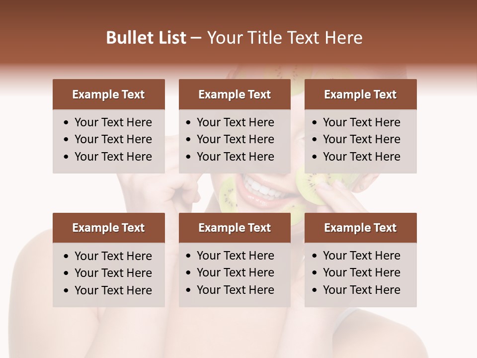 Female Wellness Smile PowerPoint Template