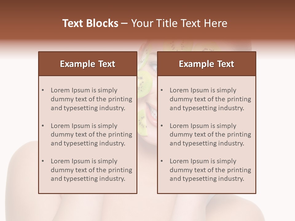 Female Wellness Smile PowerPoint Template