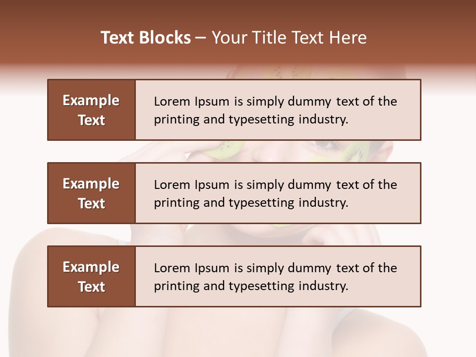 Female Wellness Smile PowerPoint Template