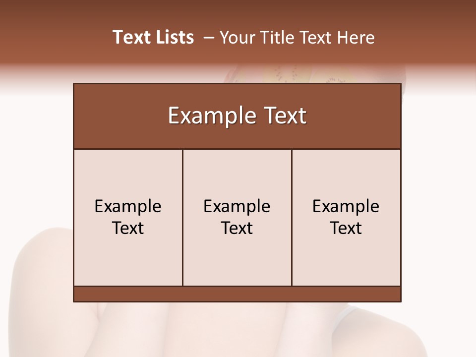 Female Wellness Smile PowerPoint Template