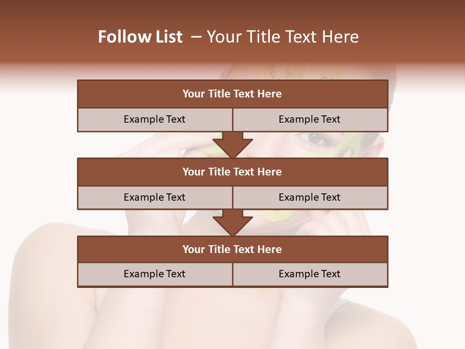 Female Wellness Smile PowerPoint Template