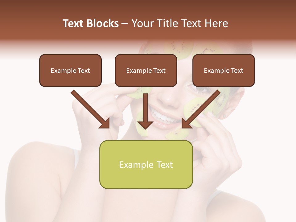 Female Wellness Smile PowerPoint Template