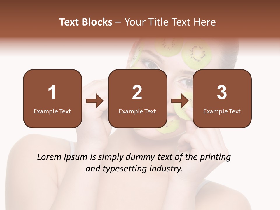 Female Wellness Smile PowerPoint Template