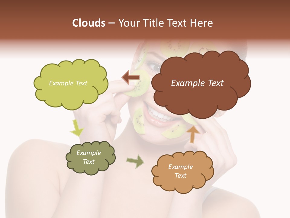 Female Wellness Smile PowerPoint Template