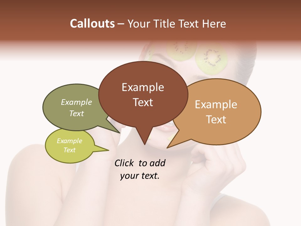 Female Wellness Smile PowerPoint Template