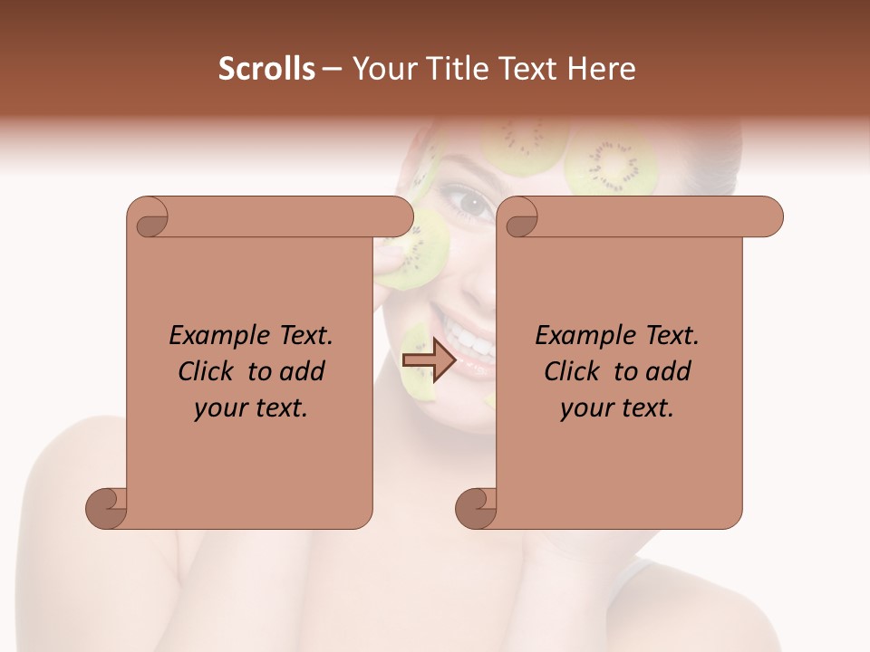 Female Wellness Smile PowerPoint Template