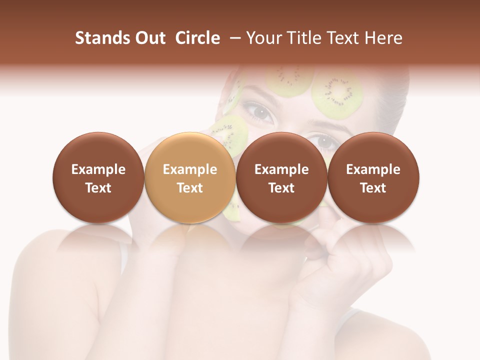 Female Wellness Smile PowerPoint Template