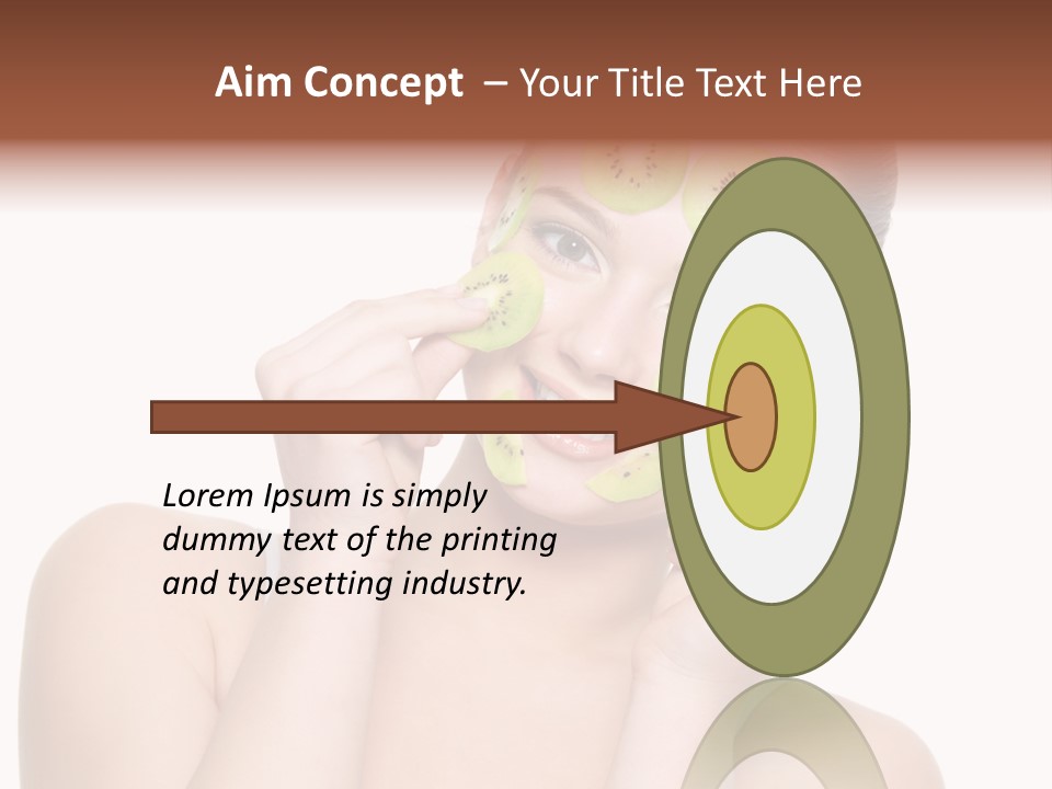 Female Wellness Smile PowerPoint Template