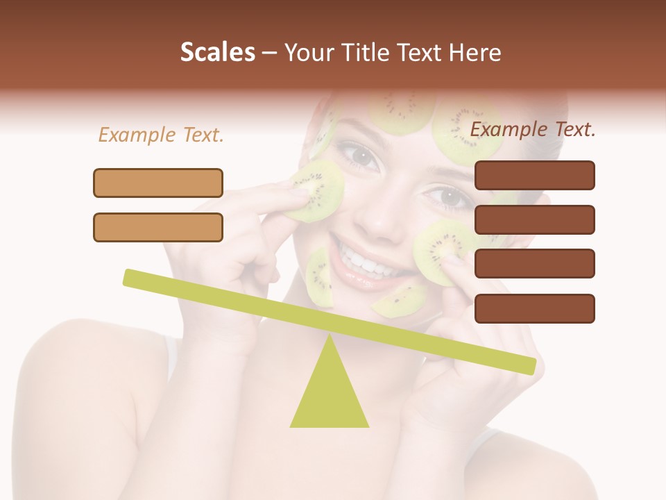 Female Wellness Smile PowerPoint Template