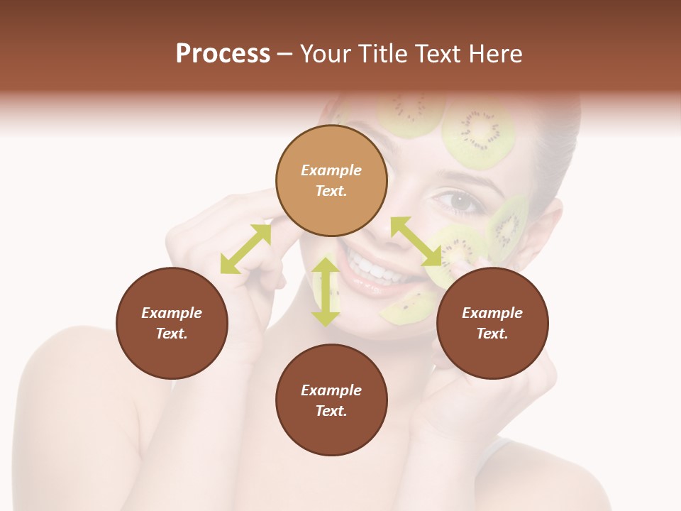 Female Wellness Smile PowerPoint Template