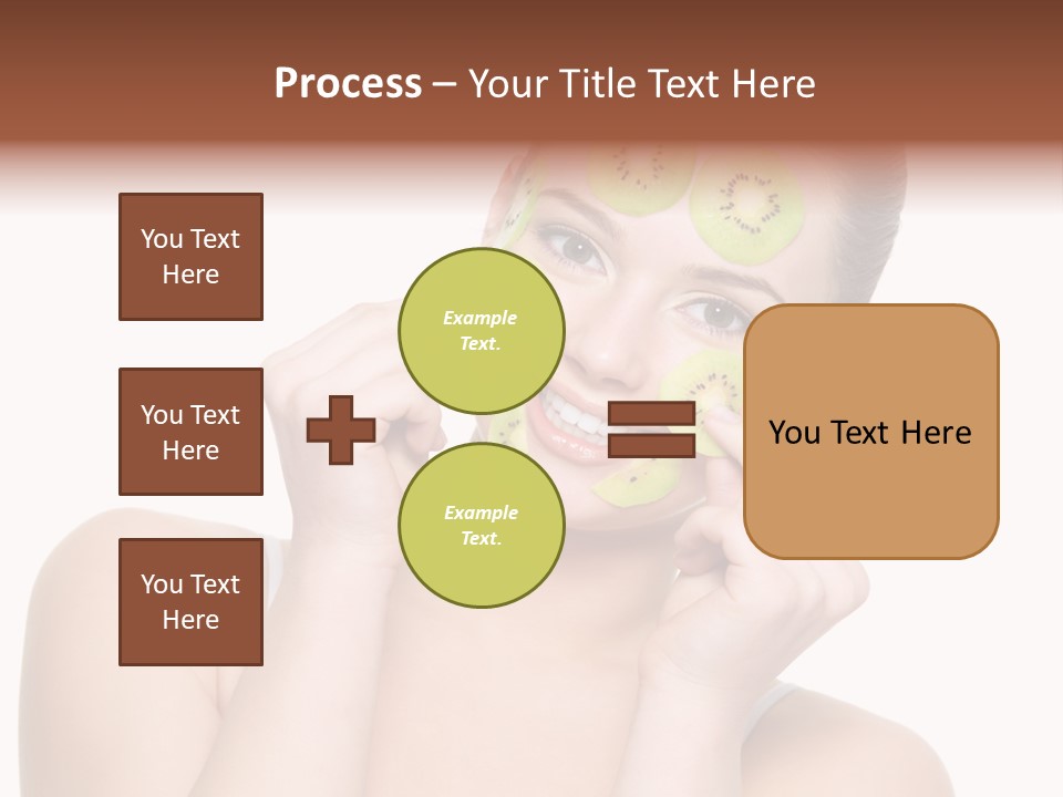 Female Wellness Smile PowerPoint Template