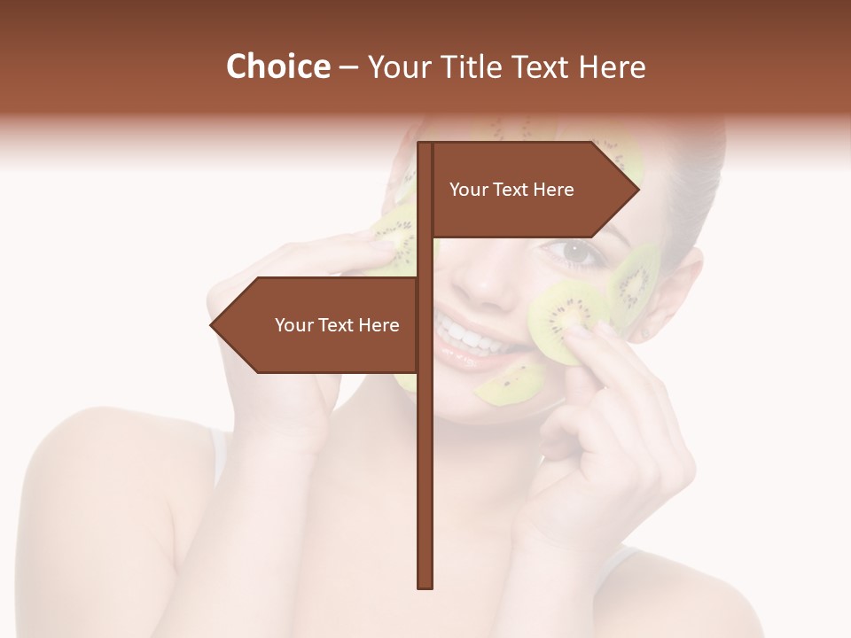 Female Wellness Smile PowerPoint Template