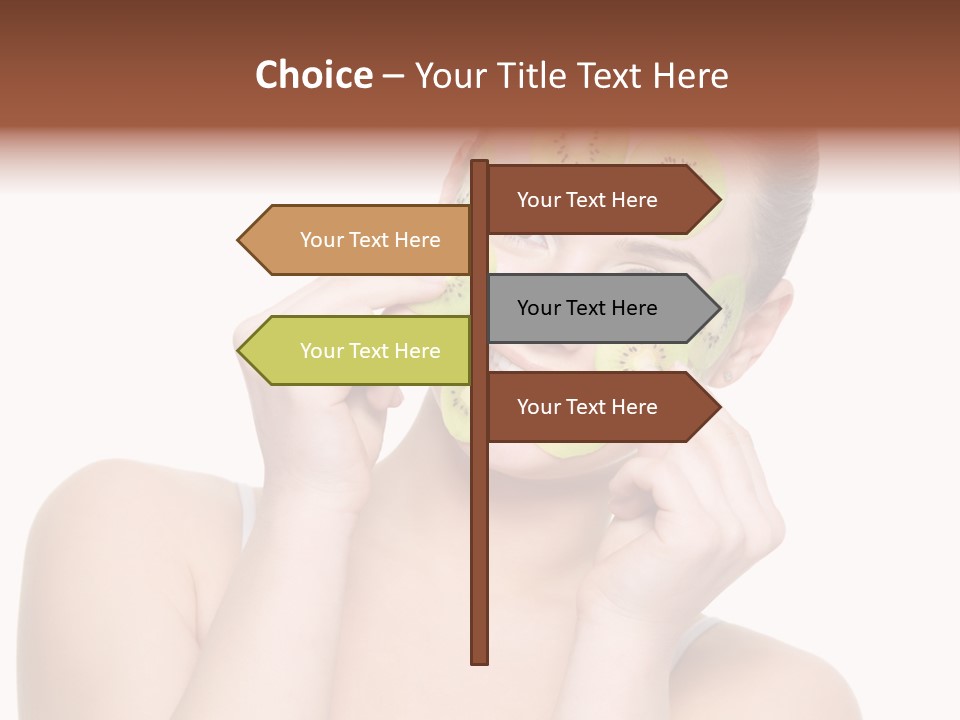 Female Wellness Smile PowerPoint Template