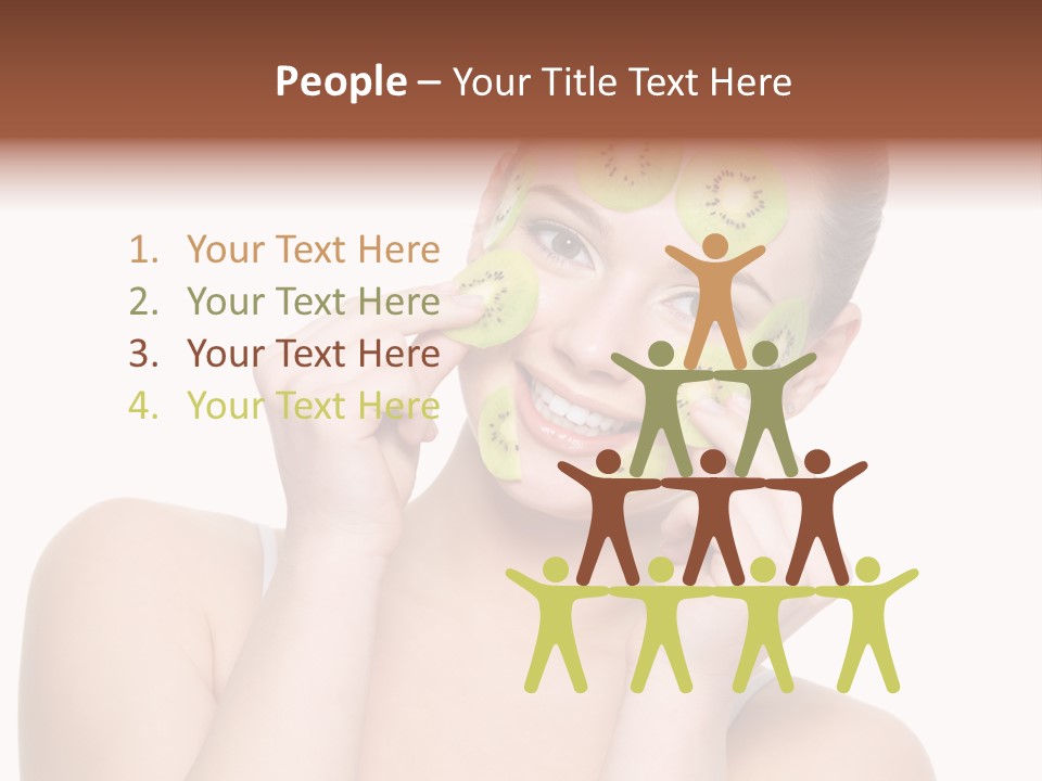 Female Wellness Smile PowerPoint Template