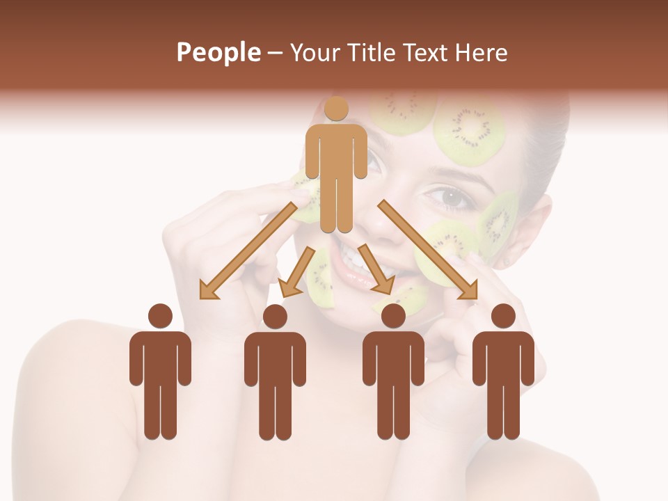 Female Wellness Smile PowerPoint Template