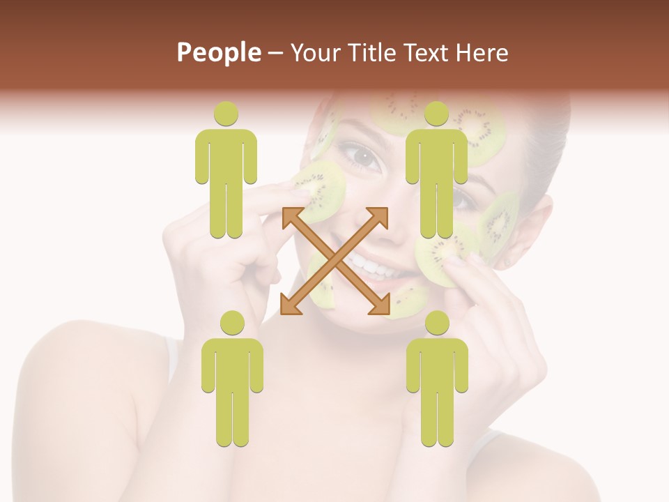 Female Wellness Smile PowerPoint Template