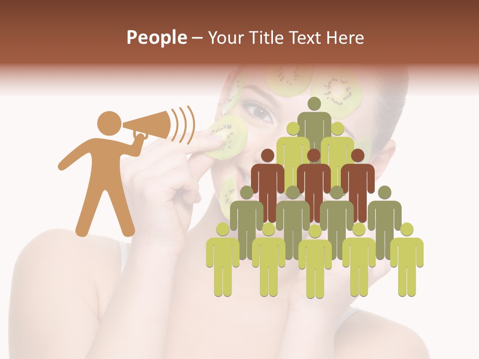 Female Wellness Smile PowerPoint Template