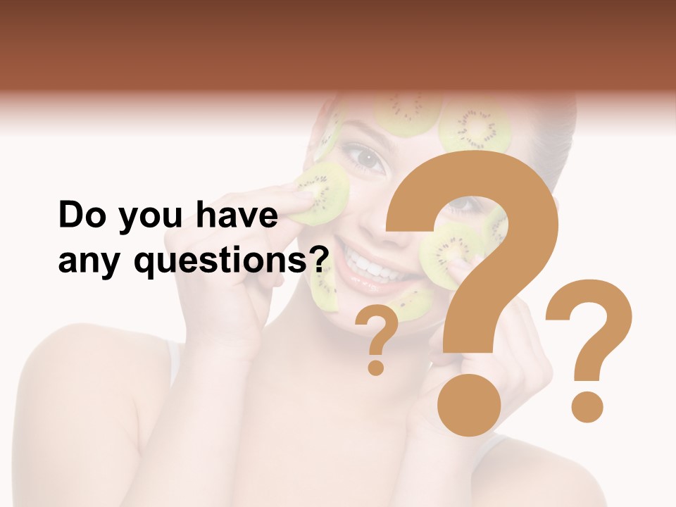 Female Wellness Smile PowerPoint Template